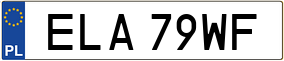 Trailer License Plate